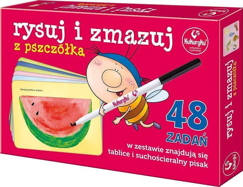 Rysuj i zmazuj z pszczółką