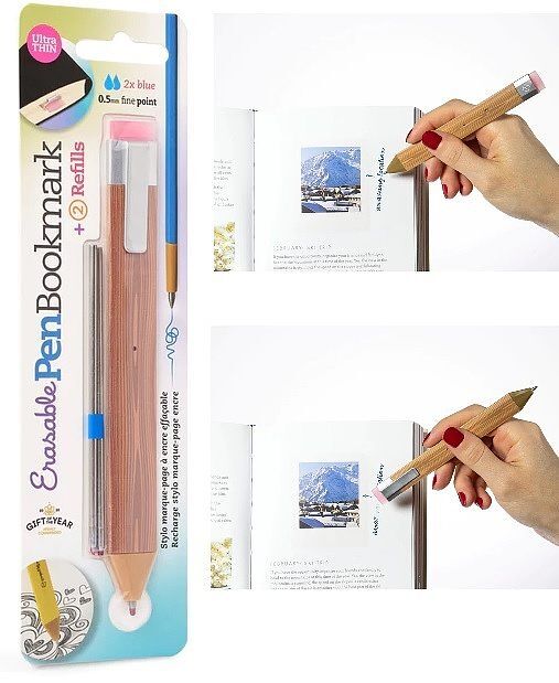 Zakładka długopis  wood + wkłady pen boomkark
