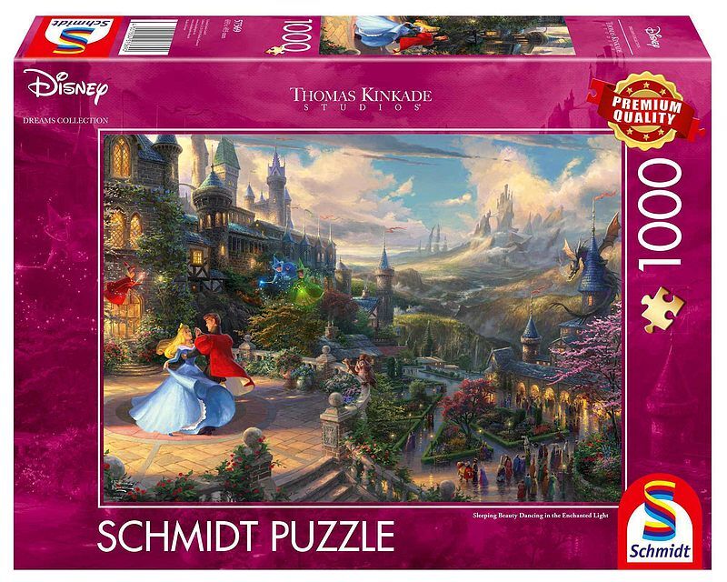 Puzzle 1000 pq t. Kinkade śpiąca królewna