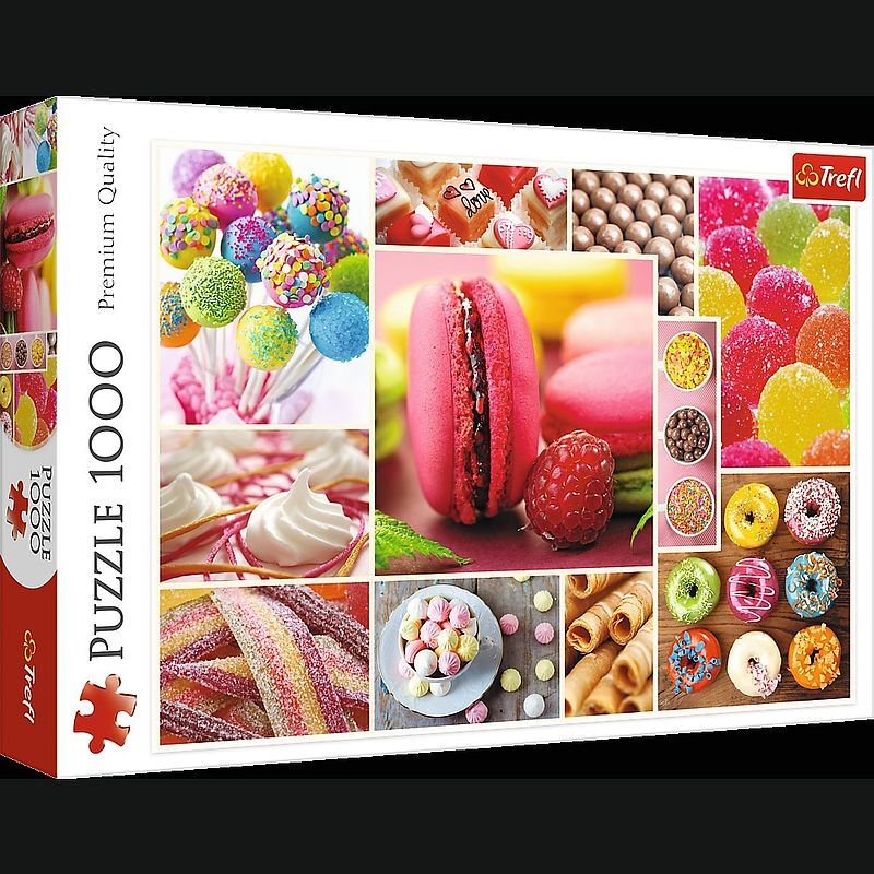 Puzzle 1000 cukierki kolaż 10469