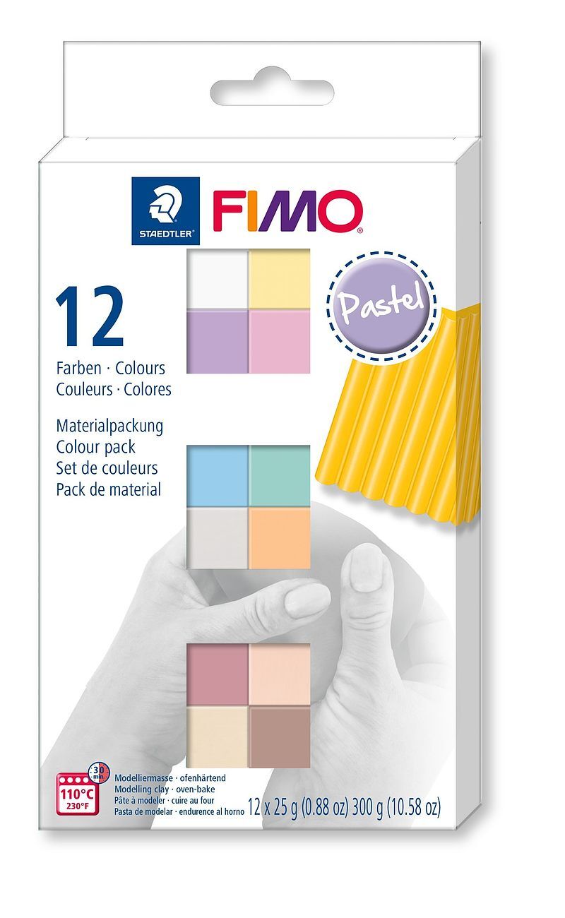 Zestaw fimo soft kolory brilliant 12x25g staedtler
