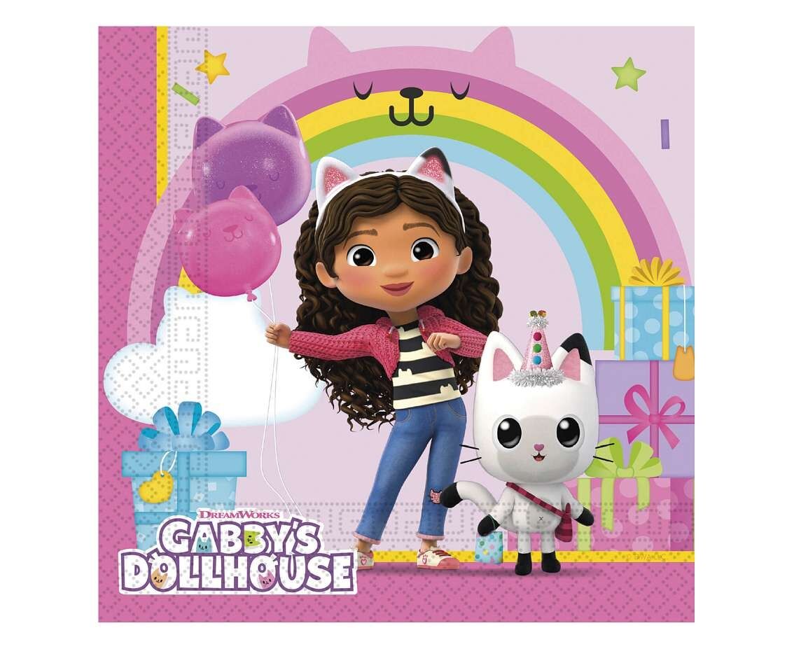 Serwetki papierowe Gabby's Dollhouse 33x33cm 20szt.
