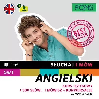 Słuchaj i mów pons angielski pakiet 5w1 a1/b1 z nagraniami w. 2