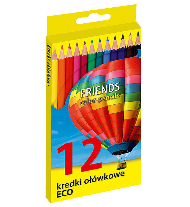 Kredki ołówkowe eco 12 kolorów