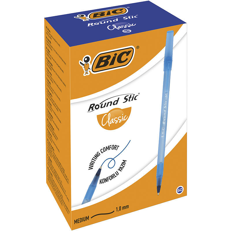 Długopis bic round stic classic niebieski pudełko 60szt