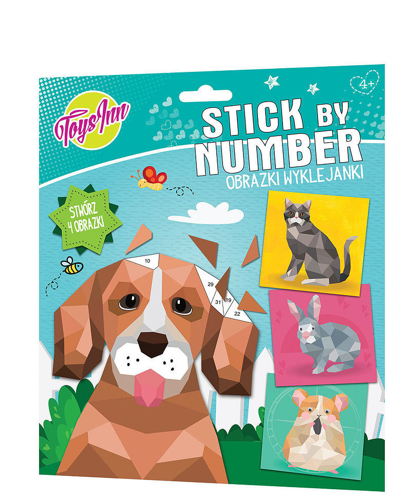 Stick By Number Obrazki wyklejanki Zwierzęta