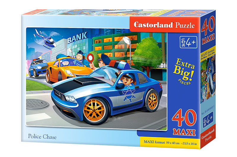 Puzzle 40 maxi pościg policyjny b-040360-1