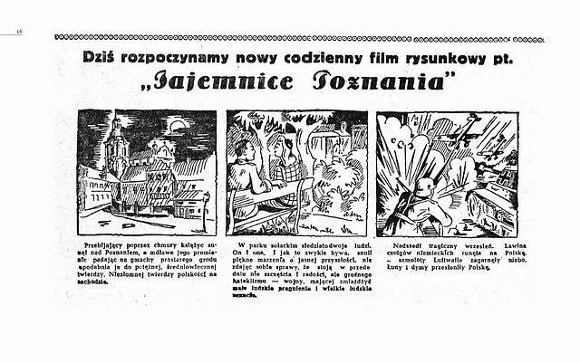 Tajemnice Poznania - Prasowy film rysunkowy z lat 1948 - 1949