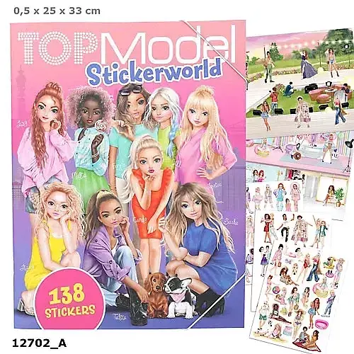 Zestaw z naklejkami top model 12702a
