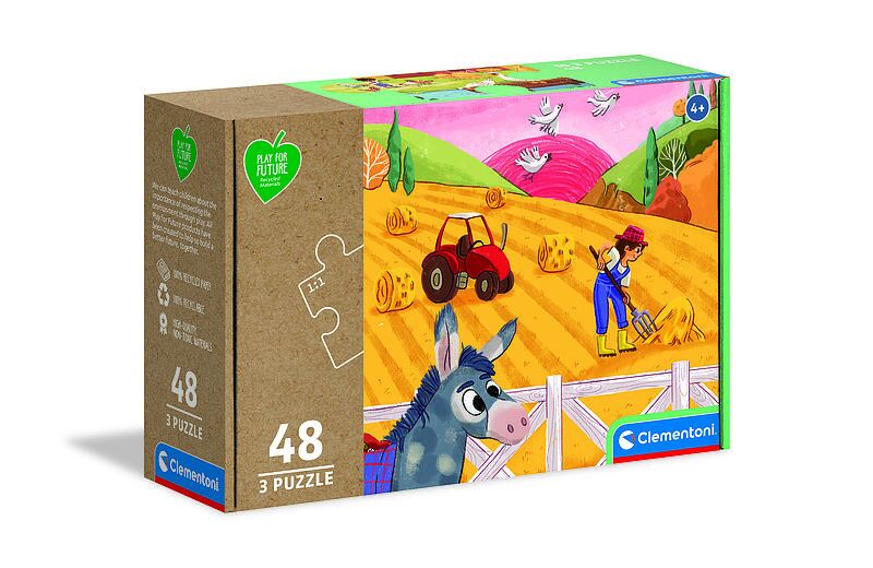 Puzzle 3x48 play for future zwierzęta 25268