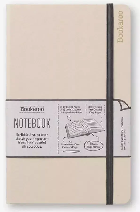 Notatnik a5 bookaroo journal kremowy