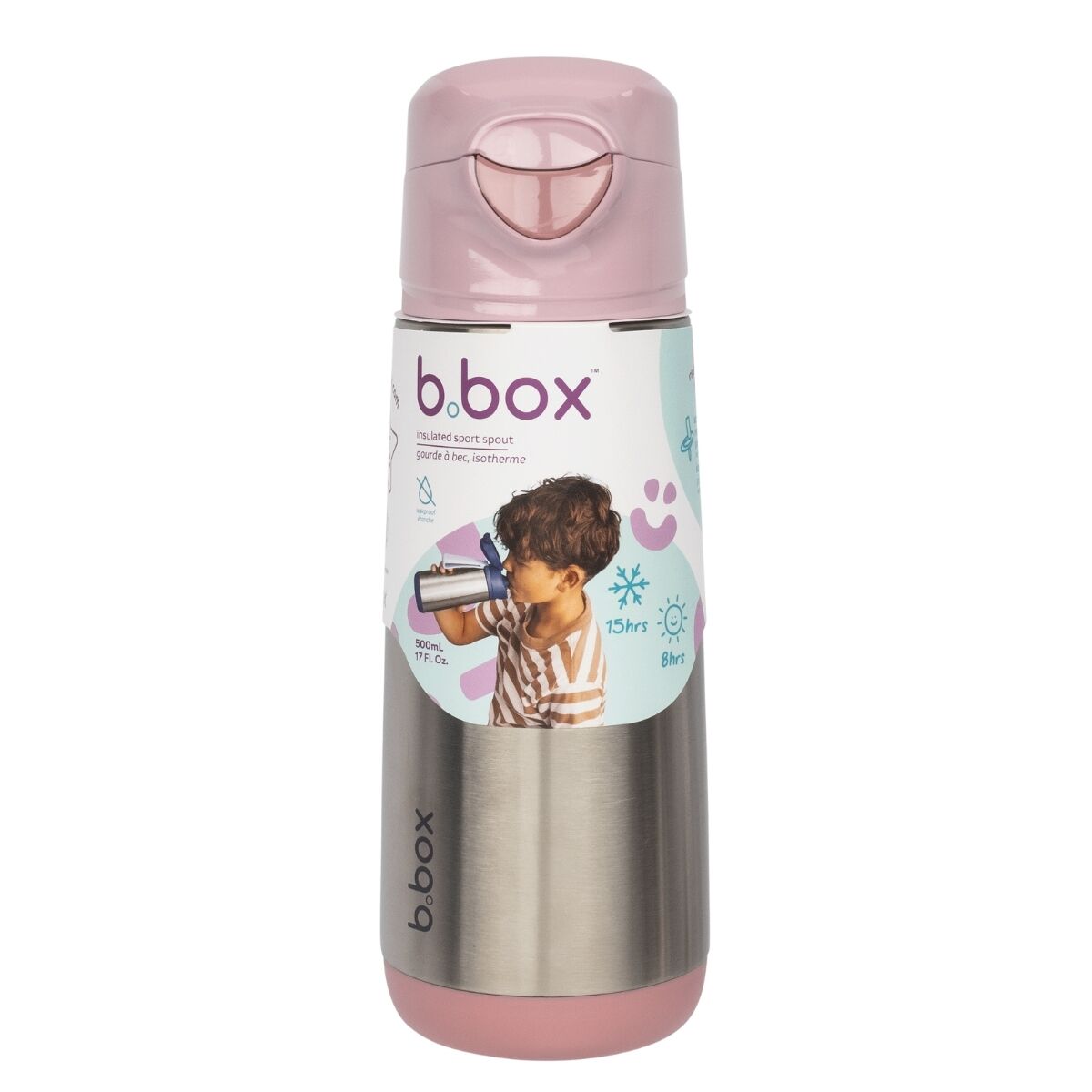 Butelka 500ml termiczna z ustnikiem sportowym Blush Crush