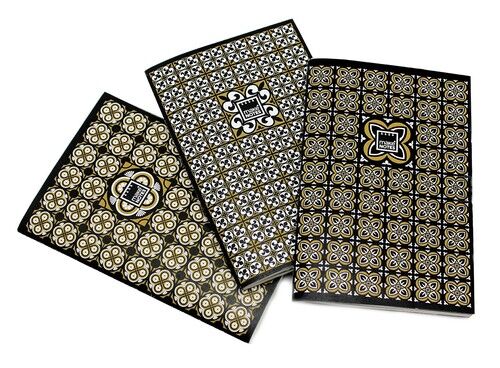 Notatnik A6 Golden tiles 3 sztuki