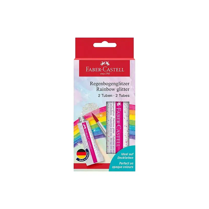 Brokat w żelu rainbow faber-castell 12 ml 2 szt