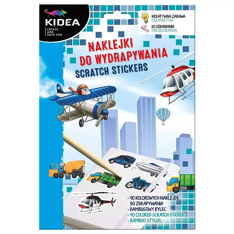 Naklejki do wydrapywania pojady kidea