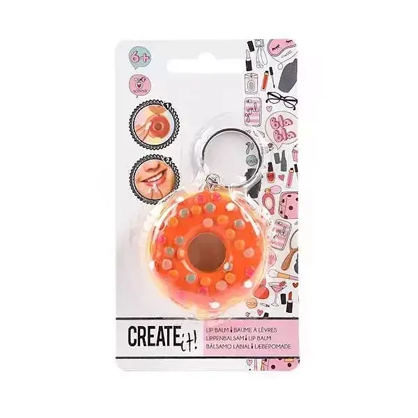 Brelok donut z błyszczykiem do ust create it! mix kolorów