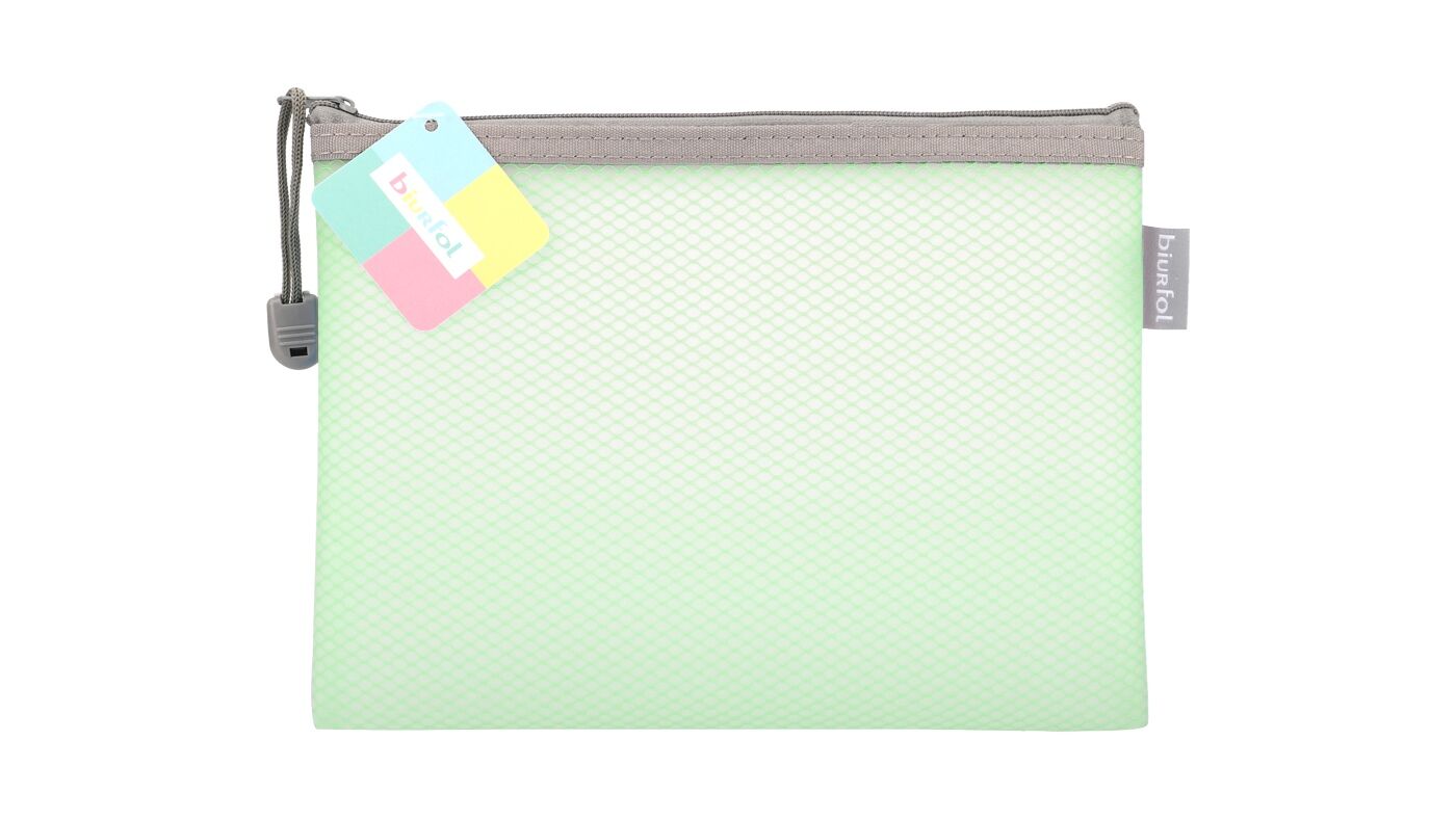 Saszetka na zamek A5 Eva pastel zielony