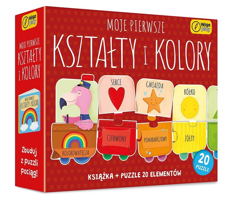 Moje pierwsze kształty i kolory. Puzzle + książka