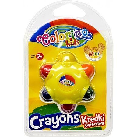Kredki świecowe gwiazdka 6 kol. Colorino kids