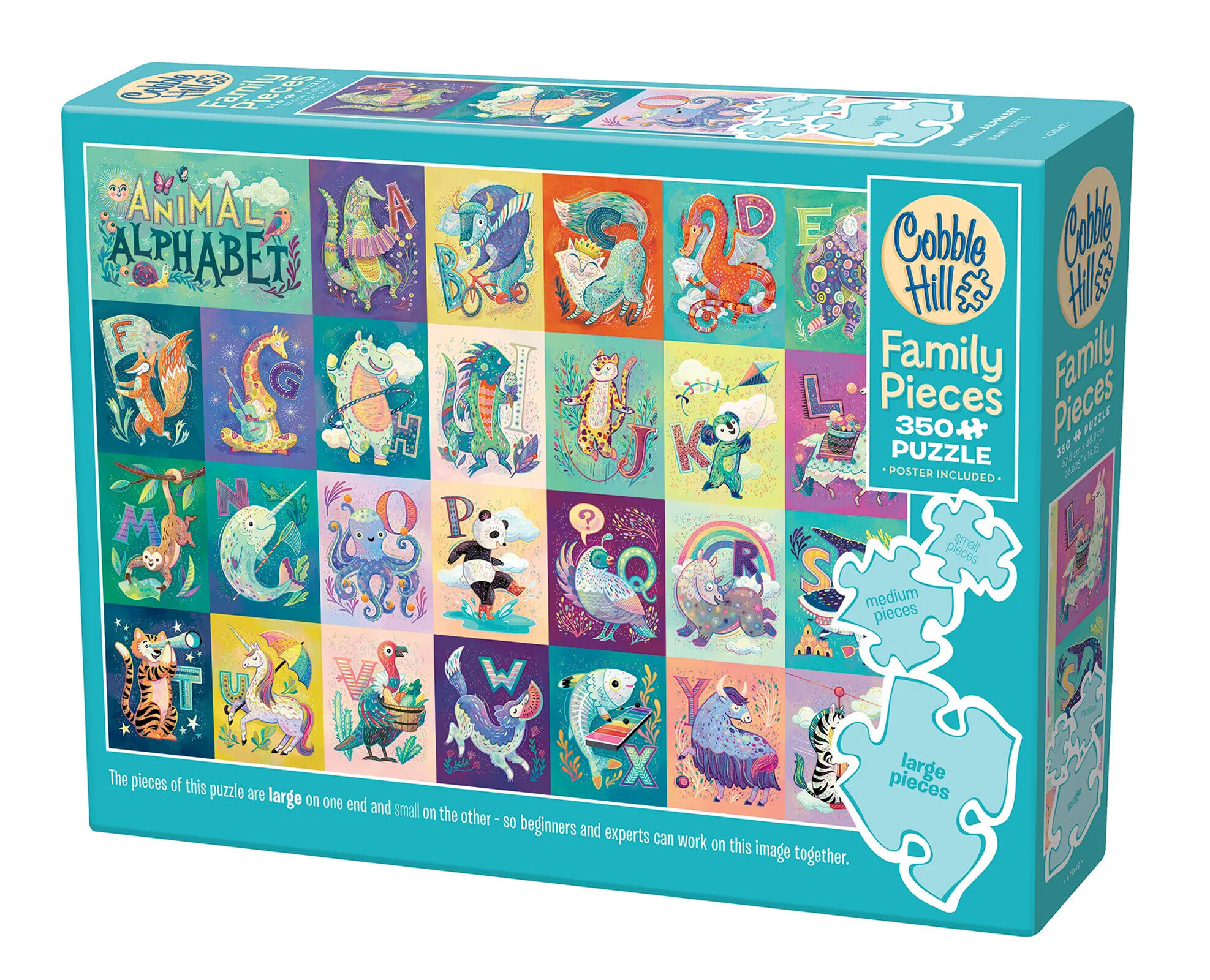 Puzzle 350 Zwierzęcy alfabet 113582
