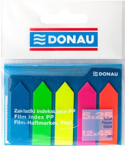 Zakładki indeksujące strzałka 12x45mm donau