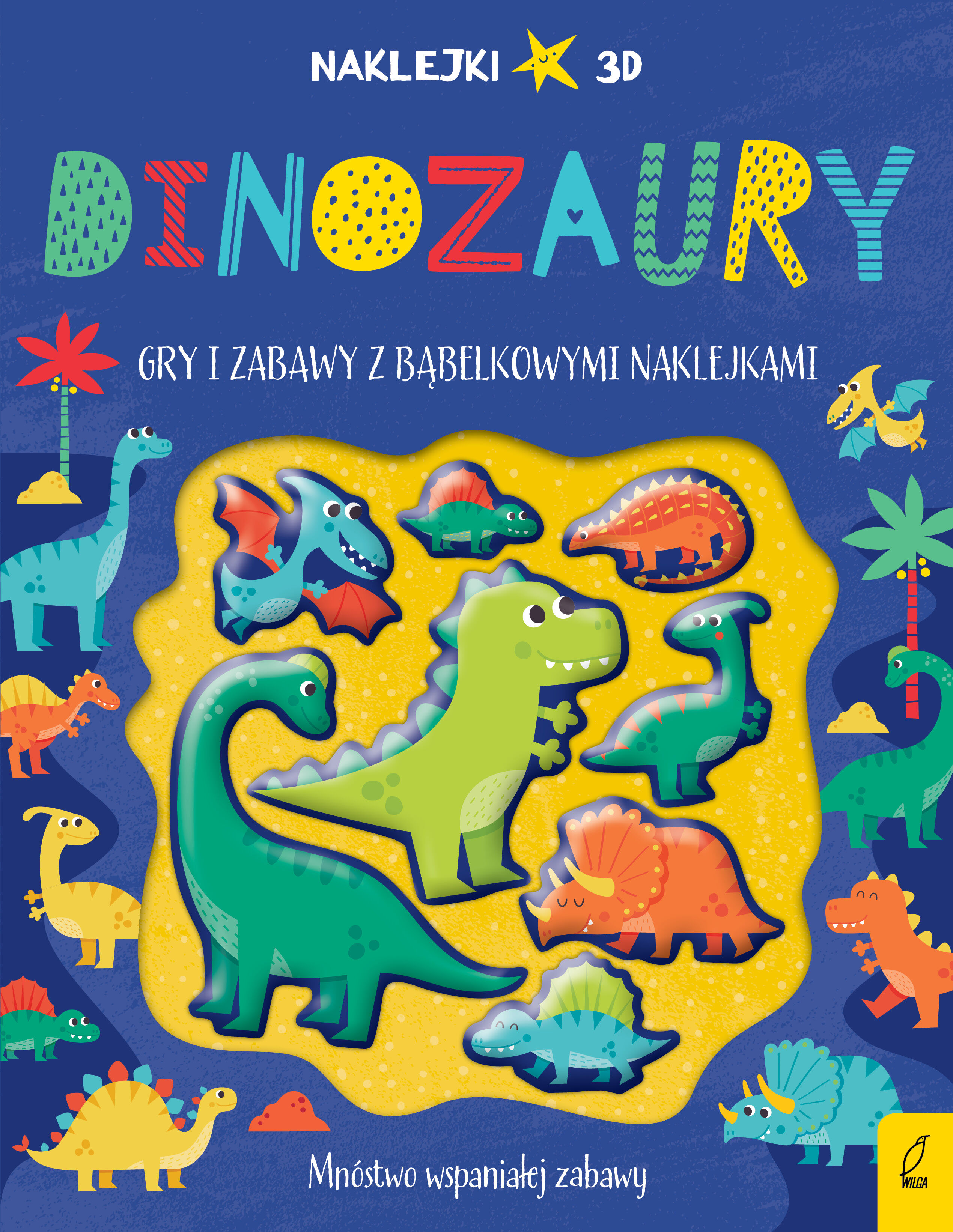 Wypukłe naklejki. Dinozaury