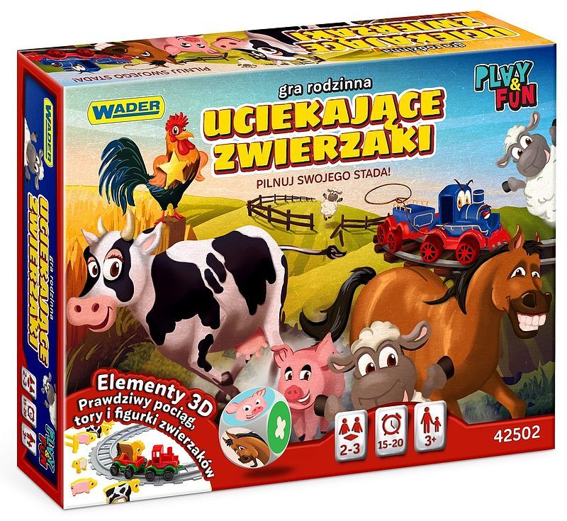 Gra uciekające zwierzęta play&fun 42502