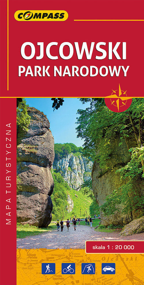Ojcowski Park Narodowy. Laminowana mapa turystyczna w skali 1:20 000