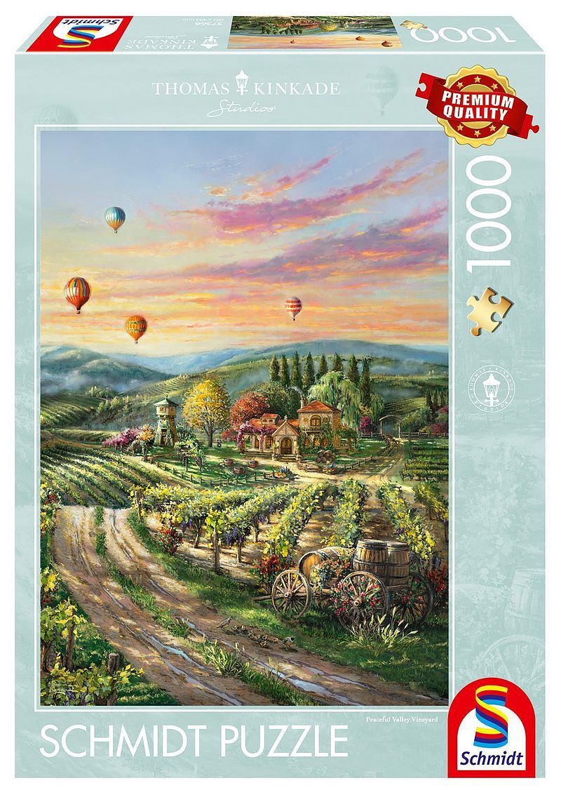 Puzzle 1000 pq t. Kinkade winnica w dolinie