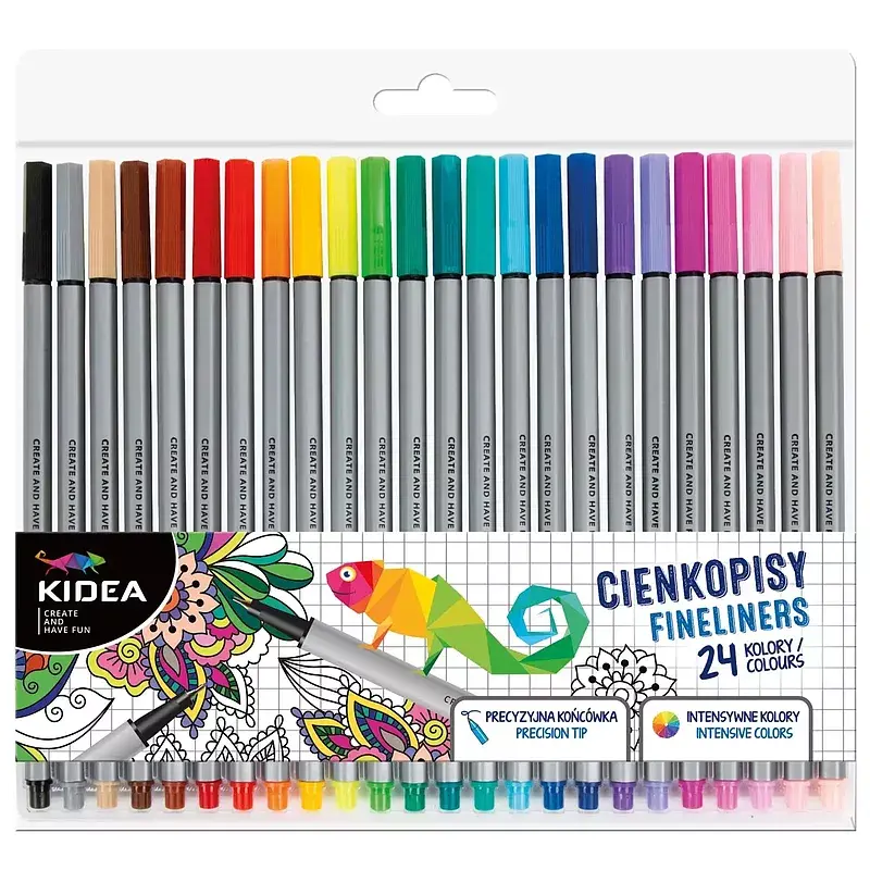Cienkopisy kidea 24 kolory