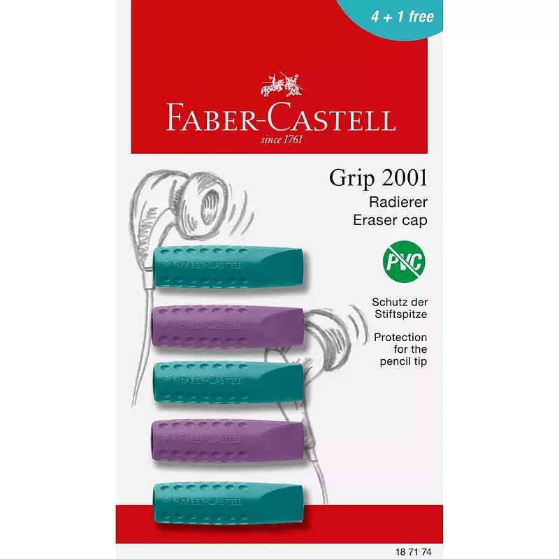 Gumka grip 2001 cosmic faber-castell nakładka blister