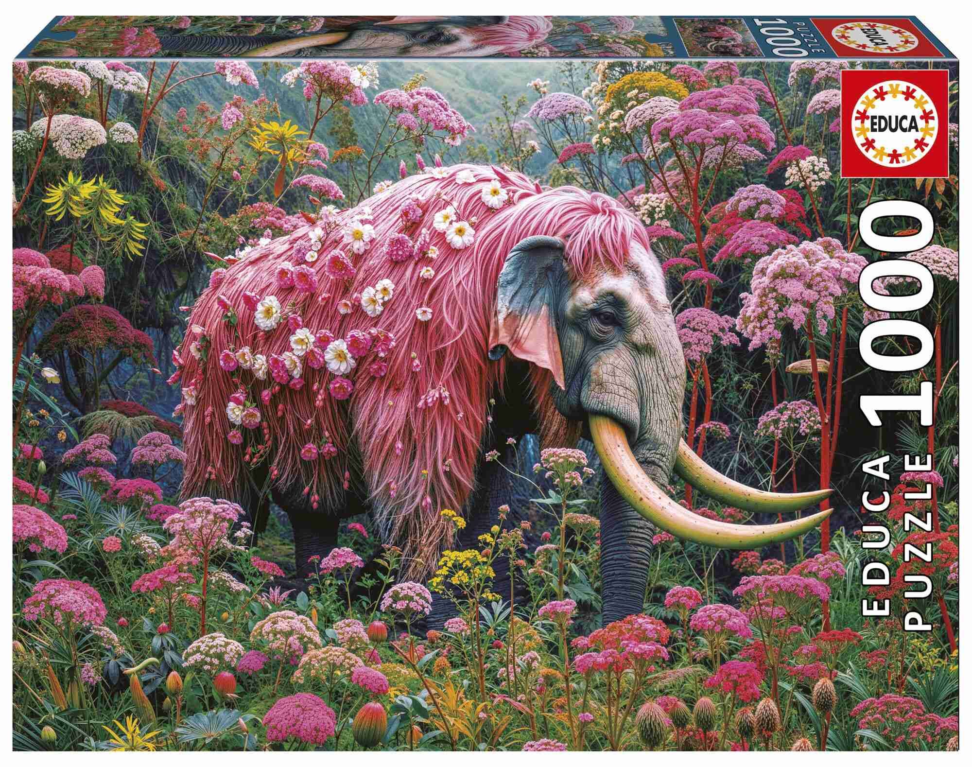 Puzzle 1000 Kwiatowy Słoń 113448