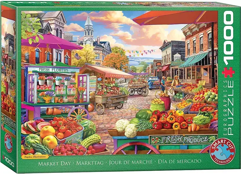 Puzzle 1000 main street market day 6000-5860
