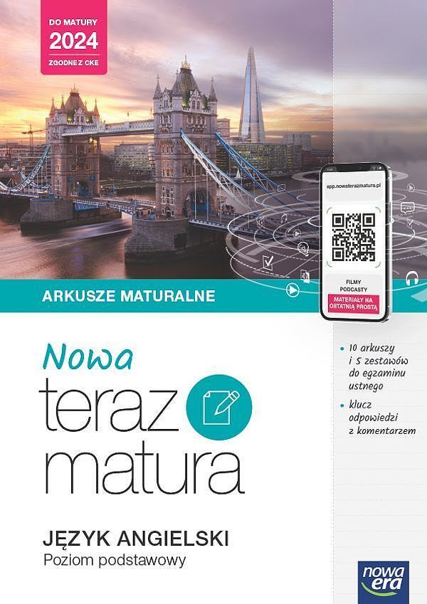 Teraz matura 2023 język angielski arkusze maturalne zakres podstawowy 2023/24