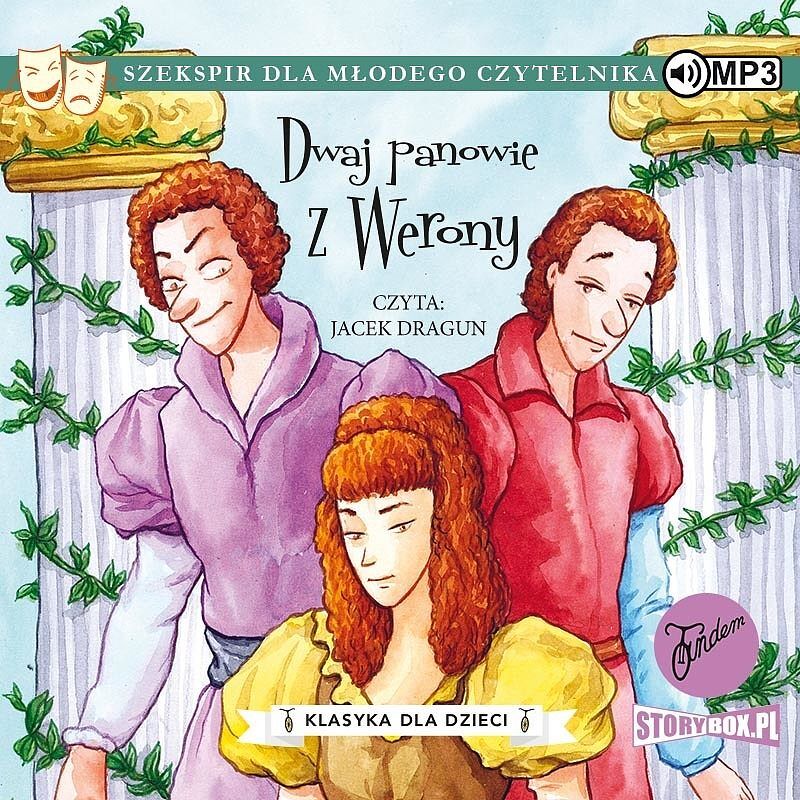 Cd mp3 dwaj panowie z werony. Klasyka dla dzieci. William szekspir