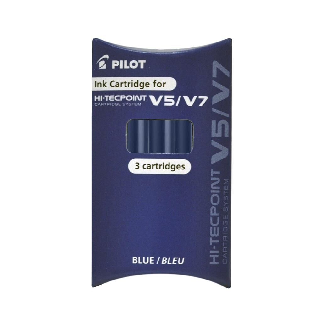 Naboje do cienkopisu Pilot V5 Hi-Tecpoint Cardige System 3 szt. niebieskie (IC-50-V5-L)