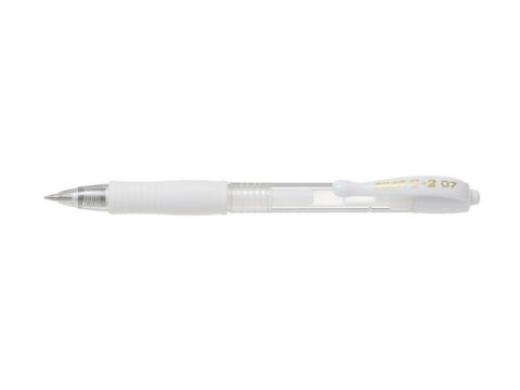 Długopis żelowy Pilot G-2 Pastel - biały (BL-G2-7-PAW)