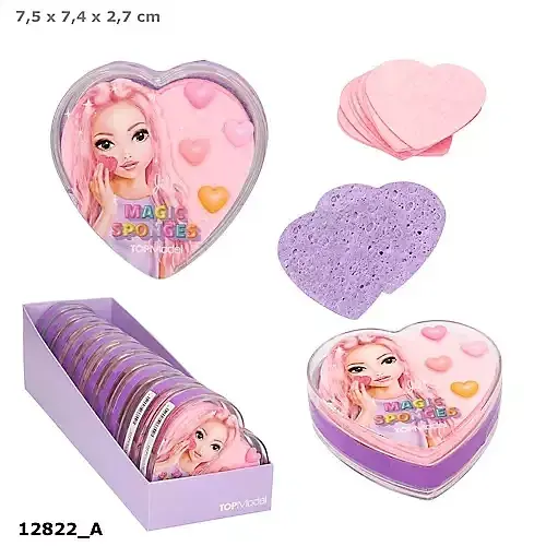 Magiczne gąbeczki serca top model beauty&me 12822a