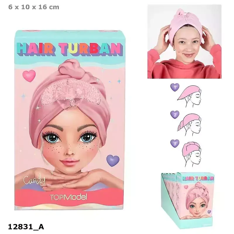Turban do włosów top model beauty&me 12831a