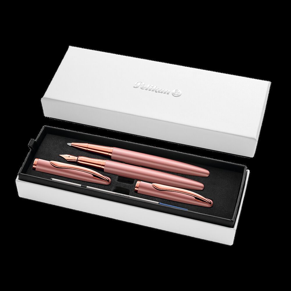 Pióro wieczne Pelikan +pióro kulkowe Jazz Noble Elegance Rose