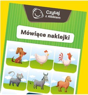 Czytaj z Albikiem. Mówiące naklejki  - arkusz 3 sztuki