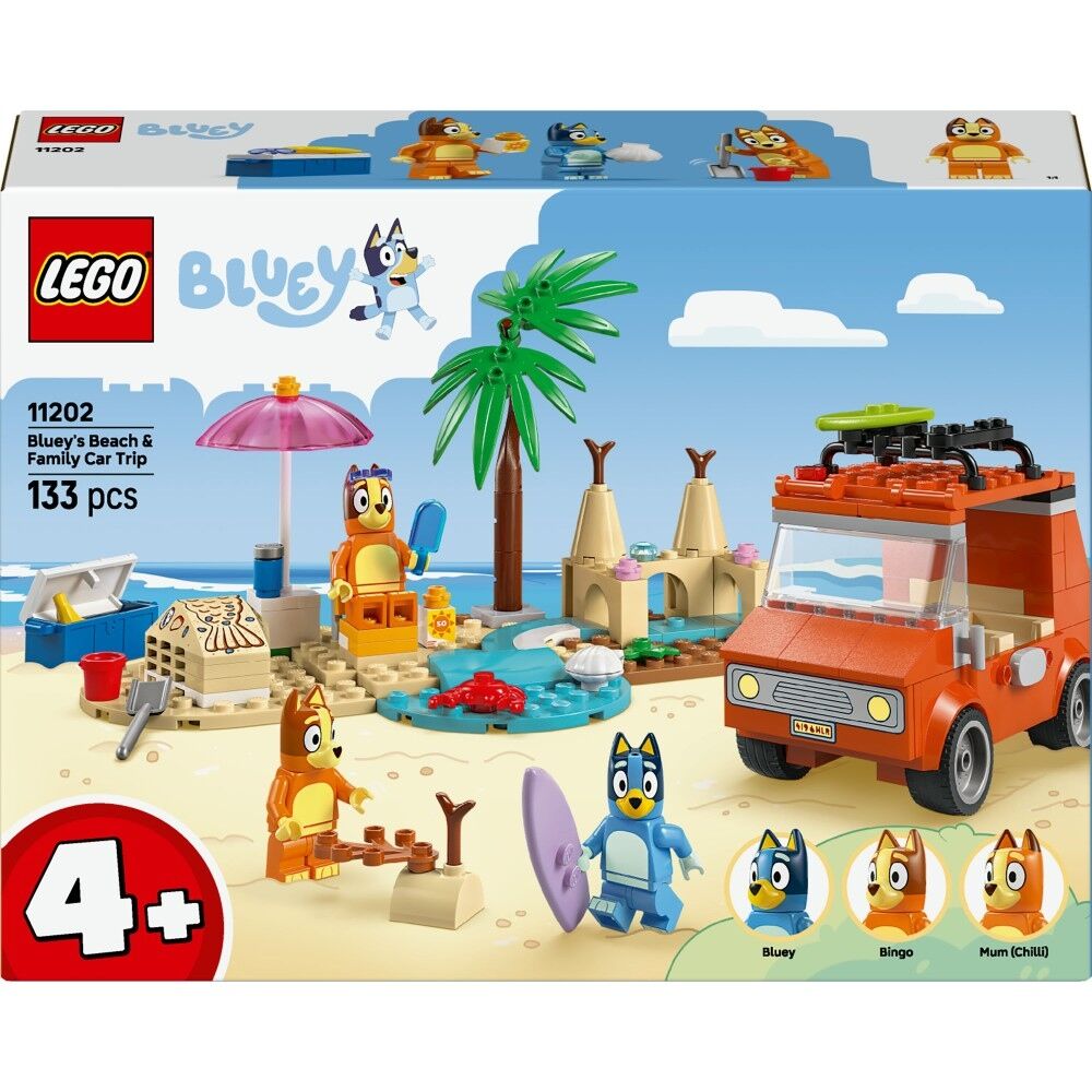 LEGO Bluey Blue i rodzinna wycieczka samochodem 11202