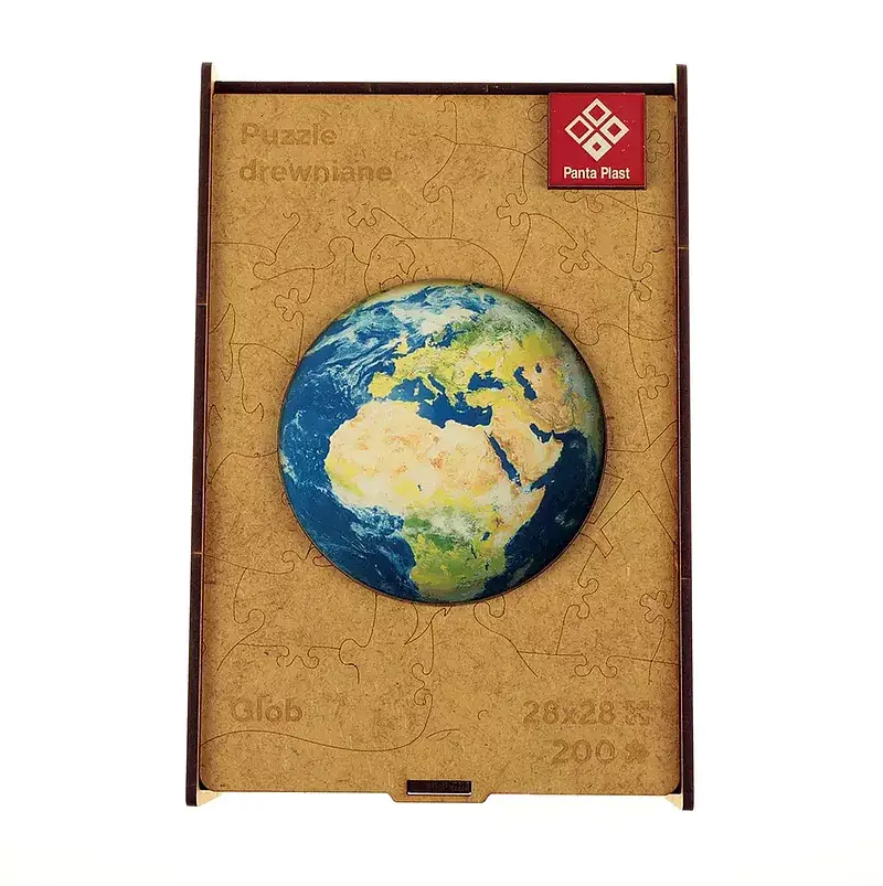 Puzzle 200 drewniane a3 glob
