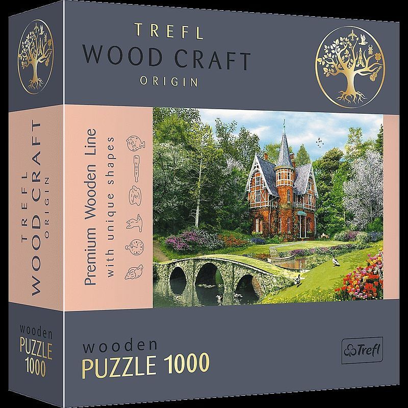 Puzzle 1000 drewniane wiktoriański dom 20145