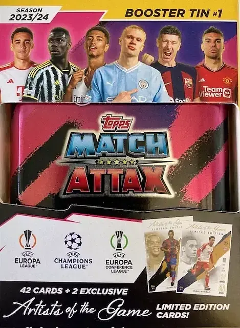 Uefa champions league match attax 2023/24 mini puszka 1 szt. Mix
