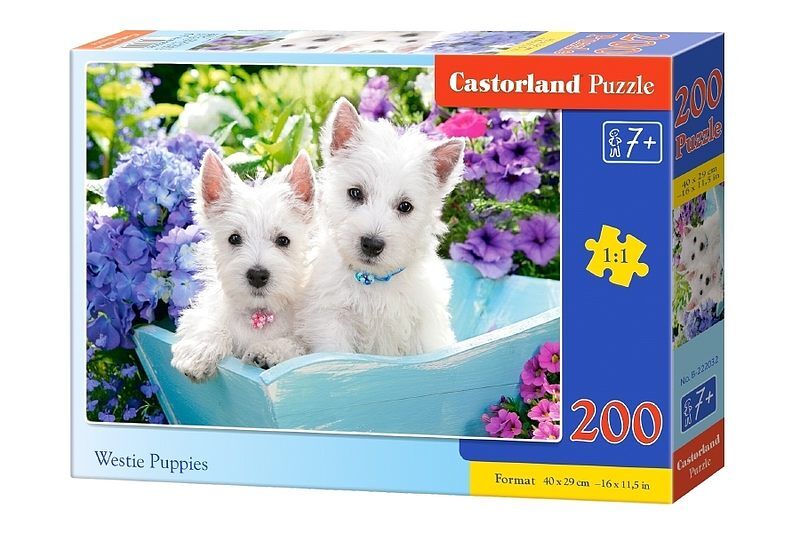Puzzle 200 szczenięta westy