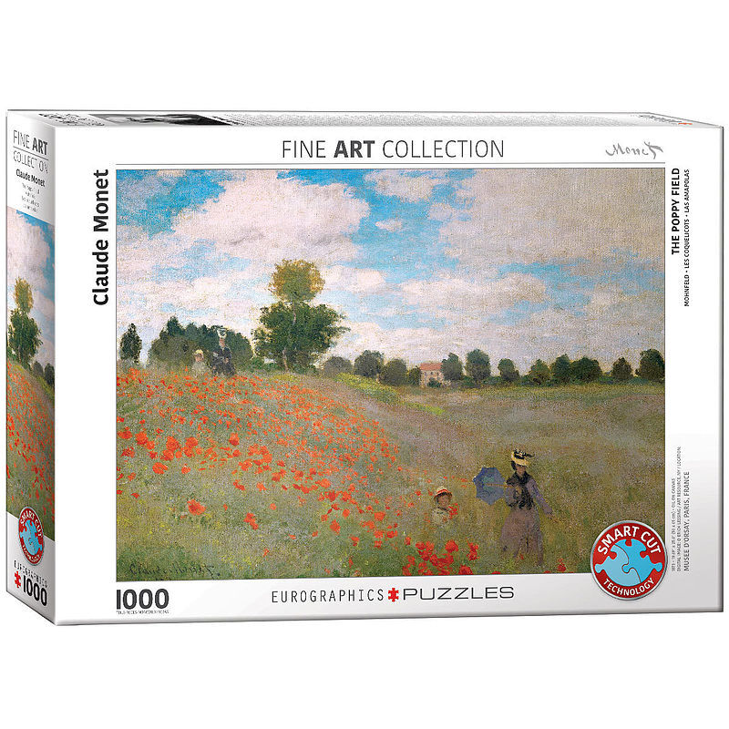 Puzzle 1000 the poppy field by monet 6000-0826