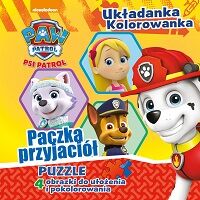 Paczka przyjaciół Psi Patrol układanka kolorowanka