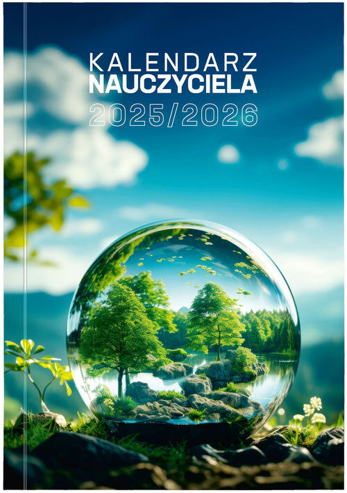 Kalendarz nauczyciela 25/26 B6T PCV  bezbarwny EKO