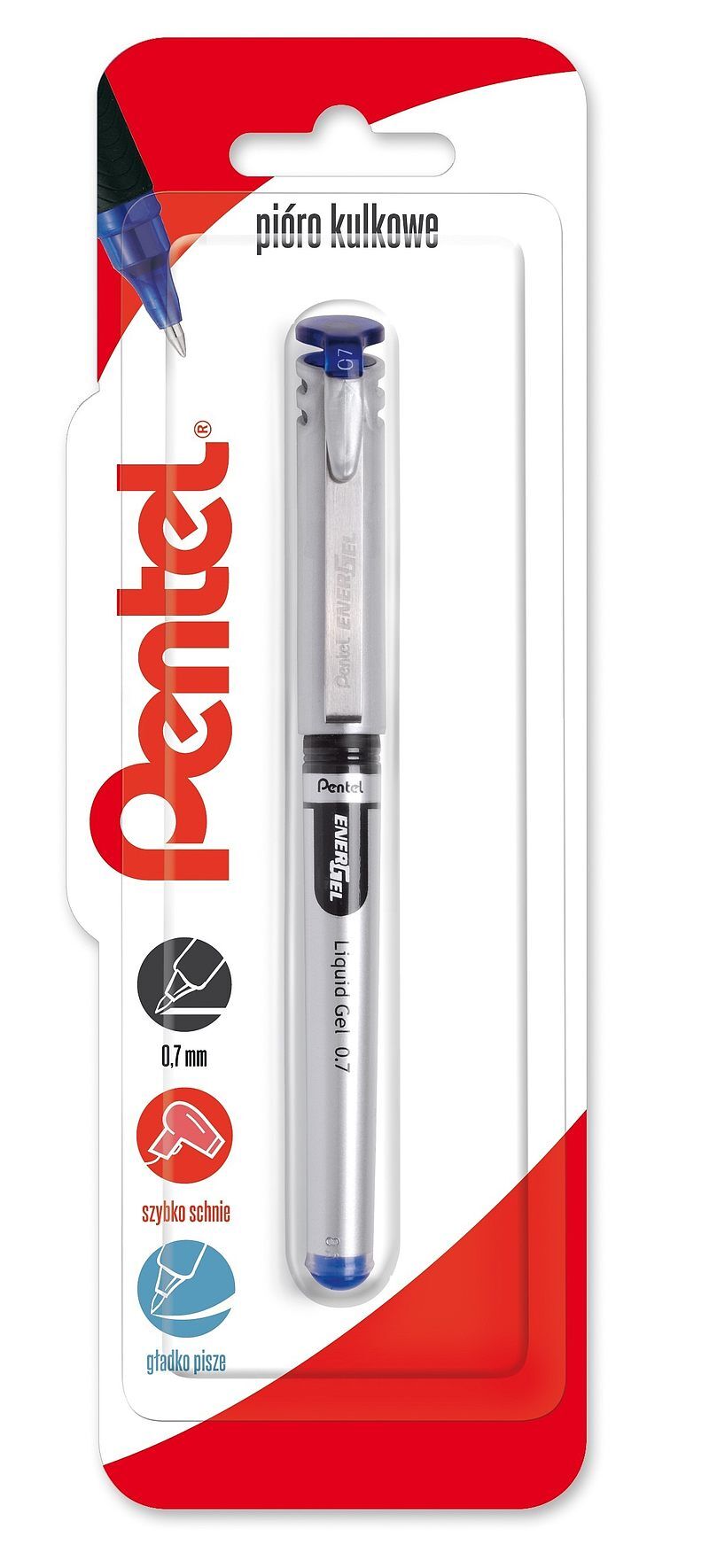 Pióro kulkowe 0,7 mm energel bl17 niebieski 1 szt